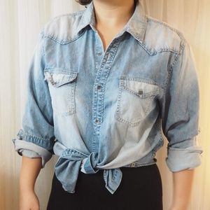 Calvin Klein jean button up